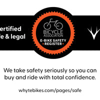 Whyte Bikes BA certified safe and legal